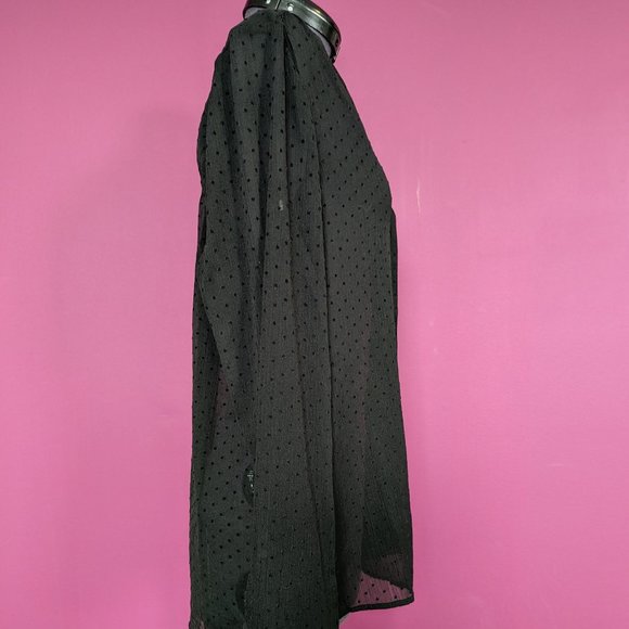 Vero Moda Sheer Polka Dot Blouse Large - Picture 3 of 11